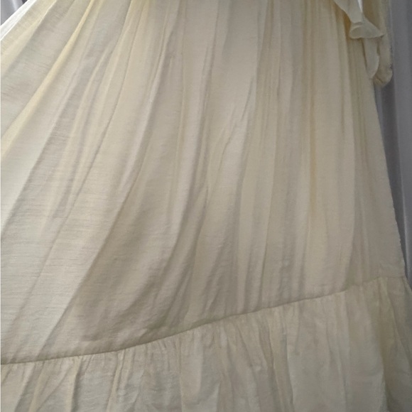 ASOS Cream Ruffle-Trim Maxi Dress - Picture 4 of 9